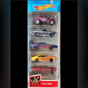 GHP60 Hot Wheels HW Flames Colorful Die-Cast Toy Car Set